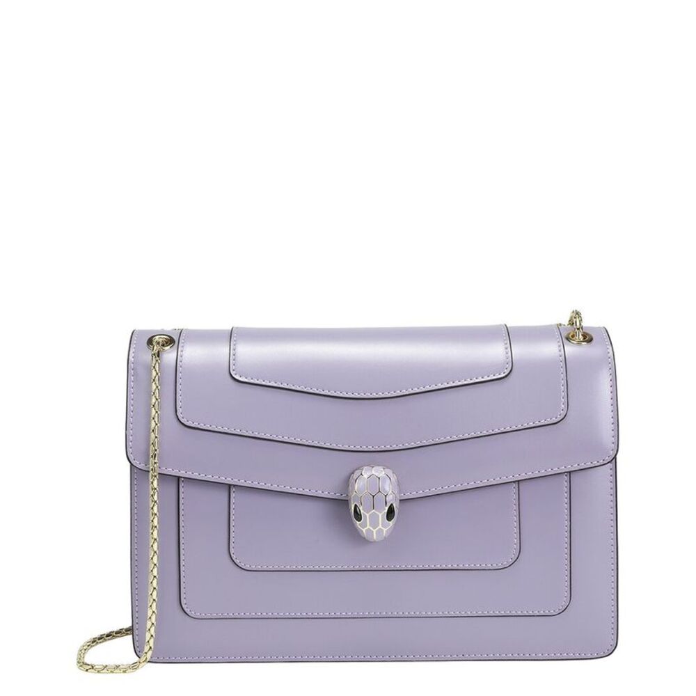 Tiffany & Fred Paris Smooth Leather Foldover Crossbody, Purple